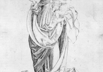 Mergelė ir kūdikėlis su granatu. Veit Stoss, 1500-05.