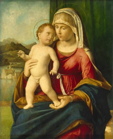 Madona ir kūdikėlis. Cima da Conegliano, 1496-99.