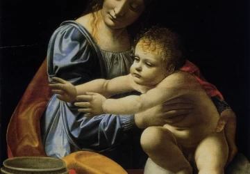 Mergelė ir kūdikėlis. Giovanni Antonio Boltraffio, 1490.