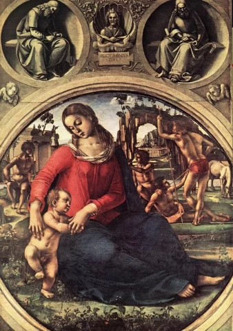 Madona ir kūdikėlis. Luca Signorelli, apie 1490.