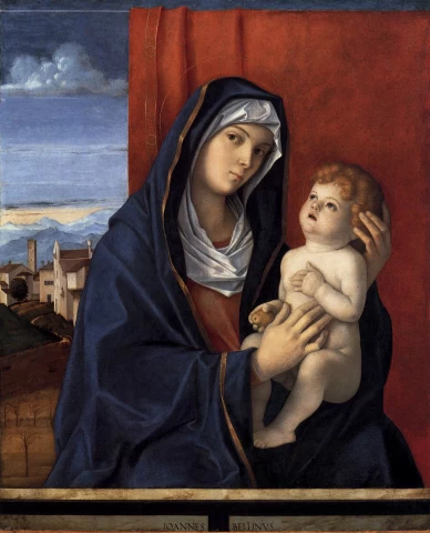 Madona ir kūdikėlis. Giovanni Bellini, 1485-90.