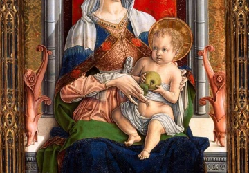 Šv. Emidijaus ir Madonos su kūdikėliu poliptikas. Carlo Crivelli, 1473.