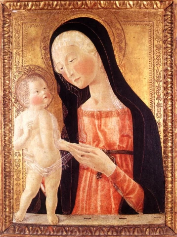 Madona su kūdikėliu. De' Landi Neroccio, 1470-75.