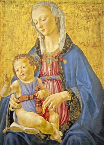 Madona ir kūdikėlis. Domenico Ghirlandaio, 1470-75. Madona ir kūdikėlis. Domenico Ghirlandaio, 1470-75.