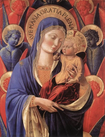Madona ir kūdikėlis. Benozzo Gozzoli, apie 1460.