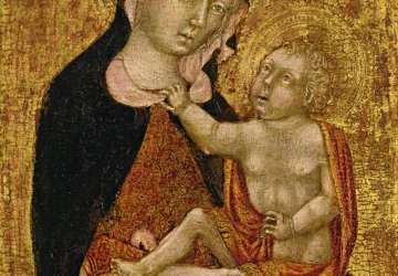 Mergelė ir kūdikėlis. Giovanni di Paolo, 1460.