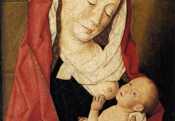 Mergelė ir kūdikėlis. Dieric Bouts vyresnysis, 1455-60.