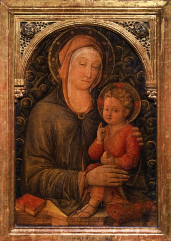 Madona ir laiminantis kūdikėlis. Jacopo Bellini, apie 1455.