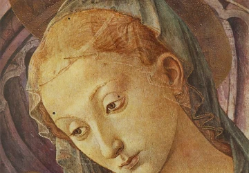 Madona su kūdikėliu (detalė). Pesellino, 1450.