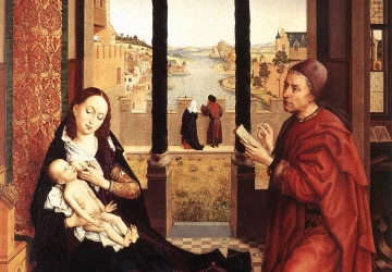 Šv. Lukas piešia Madonos portretą. Rogier van der Weyden, apie 1450.