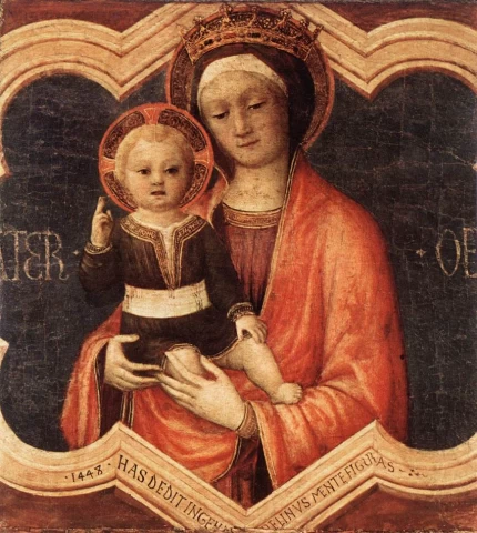 Madona ir kūdikėlis. Jacopo Bellini, 1448.