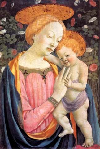 Madona ir kūdikėlis. Veneziano Domenico, po 1447.
