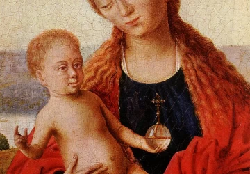 Madona (detalė). Petrus Christus, apie 1445.
