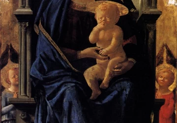 Madona su vaikeliu ir angelais. Masaccio, 1426.