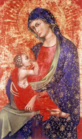 Mergelė ir kūdikėlis. Meneghello di Giovanni de' Canali, apie 1400. Mergelė ir kūdikėlis. Meneghello di Giovanni de' Canali, apie 1400.