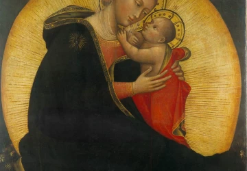 Nuolankumo madona. Lippo di Dalmasio, apie 1390.