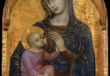 Mergelė ir kūdikėlis. Barnaba da Modena, apie 1370.