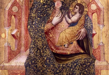 Mergelė ir kūdikėlis. Stefano di Sant&apos;Agnese, 1369.