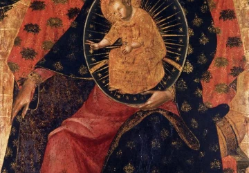 Madona ir vaikelis su dviem garbintojais. Veneziano Paolo, apie 1325.