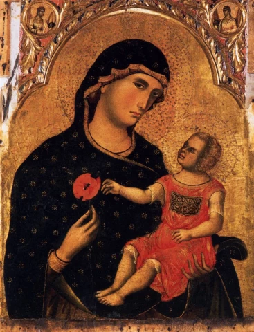 Madona su aguona. Veneziano Paolo, apie 1325.