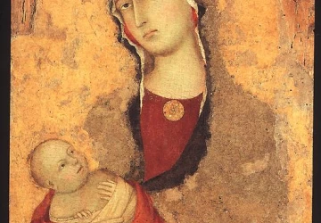 Madona ir kūdikėlis (iš Lucignano d&apos;Arbia). Martini Simone, 1321.
