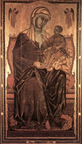 Bordone Madona. Coppo di Marcovaldo, 1261.