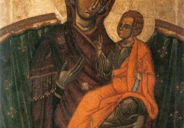 Mergelė ir kūdikėlis. Of The Borgo Crucifix Master, apie 1260.