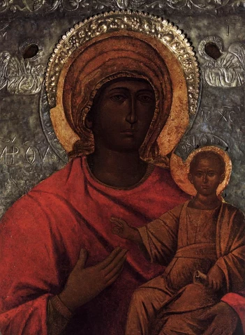 Saluto Madona. Nežinomas Kretos ikonų dailininkas, XII a..