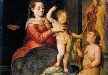 Mergelė ir kūdikėlis. Bernaert de Ryckere.