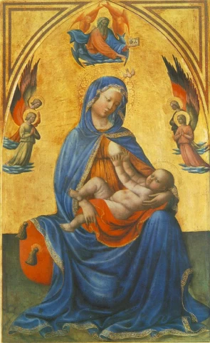 Madona su kūdikėliu. Masolino da Panicale.