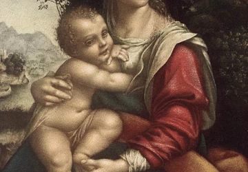 Madona ir kūdikėlis. Cesare da Sesto.