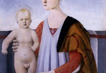 Mergelė ir kūdikėlis. Piero della Francesca.