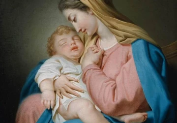 Mergelė ir kūdikėlis. Domenico Corvi.