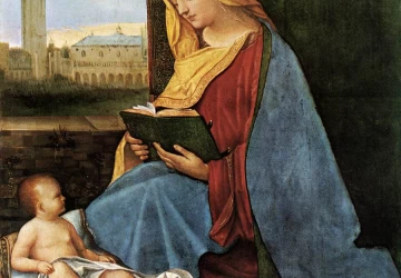 Skaitanti Madona. Giorgione.