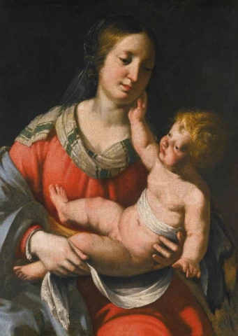 Mergelė ir kūdikėlis. Guy François.