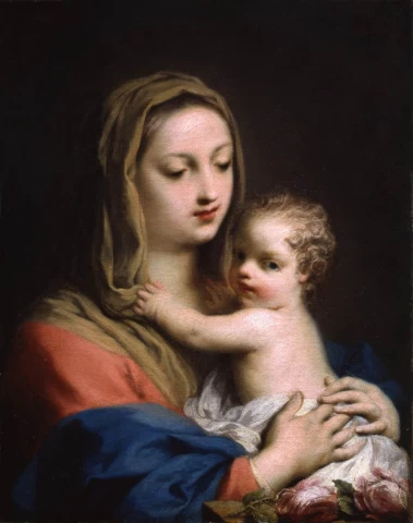 Mergelė ir kūdikėlis. Jacopo Amigoni.