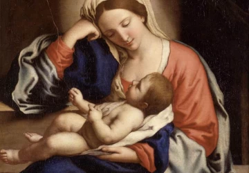 Madona su kūdikėliu Kristumi. Sassoferrato.