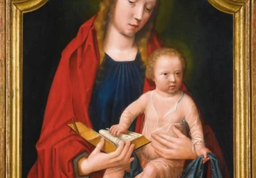 Mergelė ir kūdikėlis. Willem Benson.