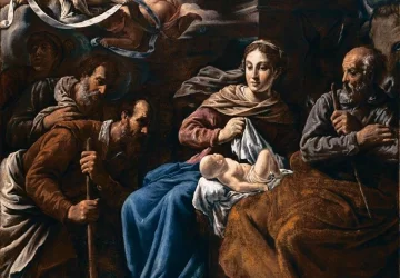 Piemenėlių pagarbinimas. Marcantonio Bassetti, 1621-23.