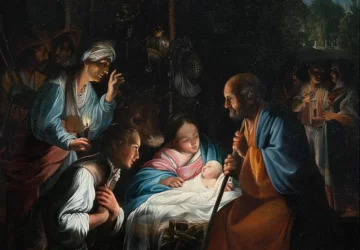 Piemenėlių pagarbinimas. Carlo Saraceni, apie 1614.