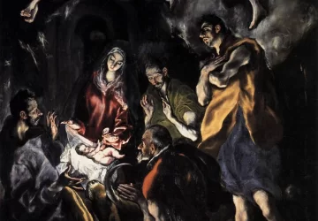 Piemenėlių pagarbinimas. El Greco, apie 1614.
