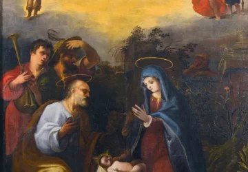 Piemenėlių pagarbinimas. Patrizio Cajés, 1603.