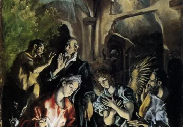 Piemenėlių pagarbinimas. El Greco, 1596-1600.