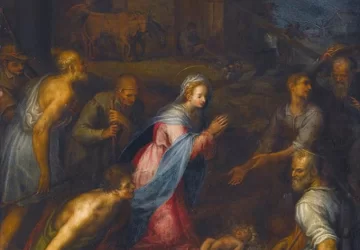 Piemenėlių pagarbinimas. Giovanni Balducci, 1590.