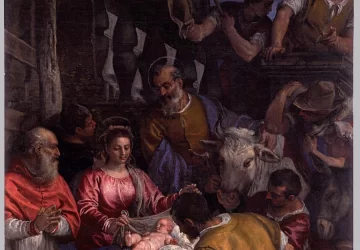 Piemenėlių pagarbinimas. Paolo Veronese, 1582-83.