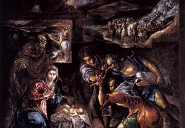 Piemenėlių pagarbinimas. El Greco, 1570-72.