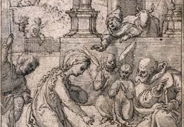 Piemenėlių pagarbinimas. Jan Gossart, 1520.