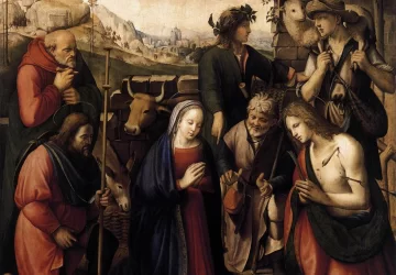 Piemenėlių pagarbinimas. Ridolfo Ghirlandaio, 1510.