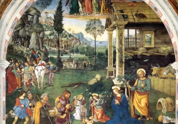 Piemenėlių pagarbinimas. Pinturicchio, 1501.