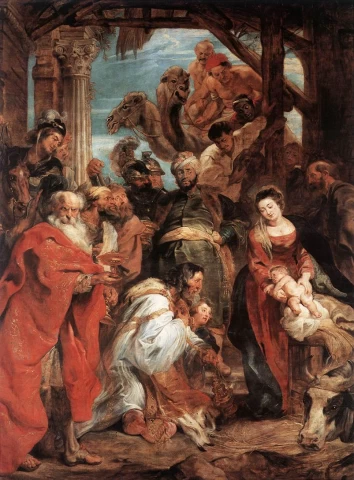 Išminčių pagarbinimas. Peter Paul Rubens, 1624.